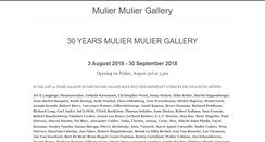 Desktop Screenshot of muliermuliergallery.com