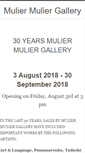 Mobile Screenshot of muliermuliergallery.com