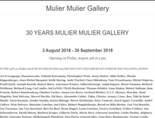 Tablet Screenshot of muliermuliergallery.com